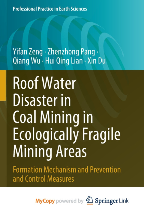 Boek Roof Water Disaster in Coal Mining in Ecologically Fragile Mining Areas Yifan Zeng