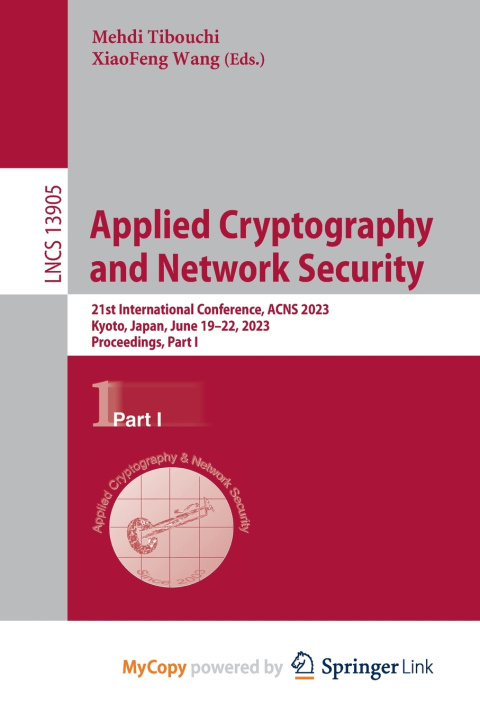 Kniha Applied Cryptography and Network Security Mehdi Tibouchi