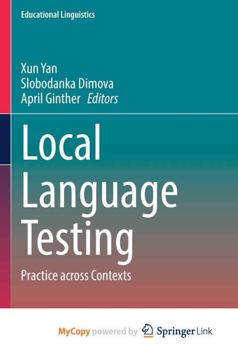 Knjiga Local Language Testing Xun Yan