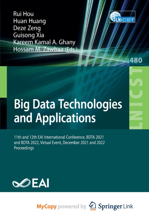 Book Big Data Technologies and Applications Rui Hou