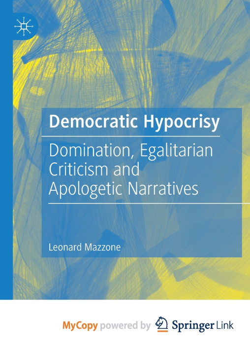 Knjiga Democratic Hypocrisy Leonard Mazzone