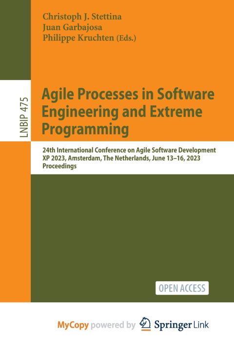 Kniha Agile Processes in Software Engineering and Extreme Programming Christoph J. Stettina