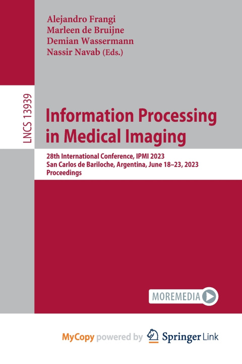 Buch Information Processing in Medical Imaging Alejandro Frangi