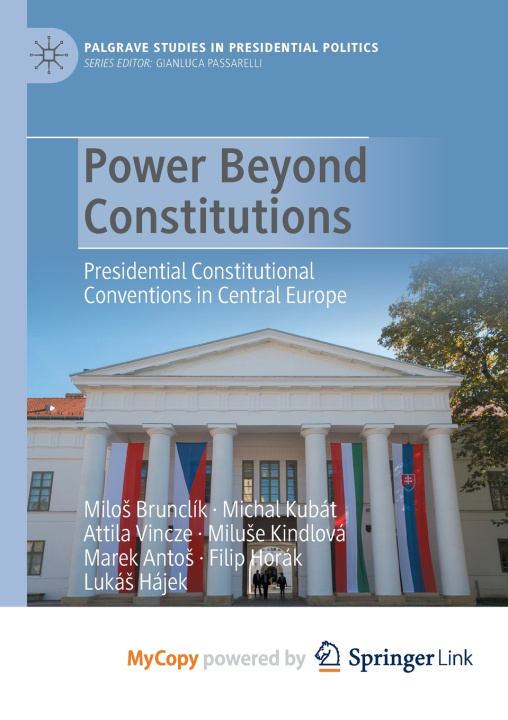 Kniha Power Beyond Constitutions Miloš Brunclík