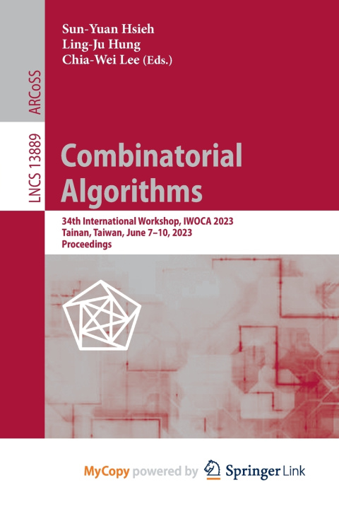 Knjiga Combinatorial Algorithms Sun-Yuan Hsieh