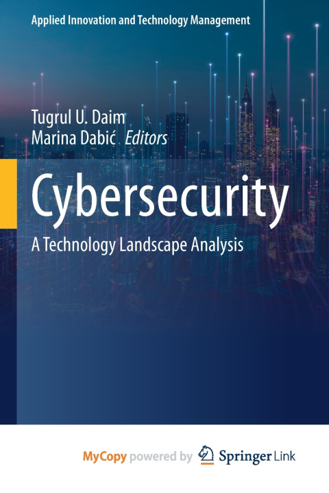 Книга Cybersecurity Tugrul U Daim