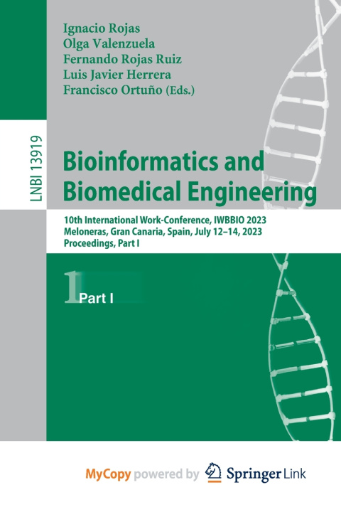 Book Bioinformatics and Biomedical Engineering Ignacio Rojas