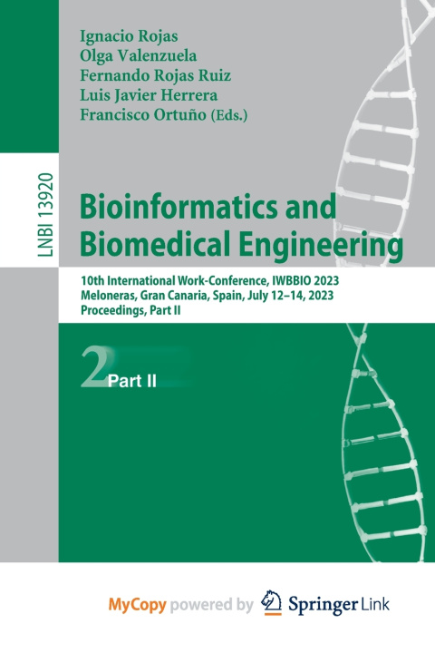 Kniha Bioinformatics and Biomedical Engineering Ignacio Rojas