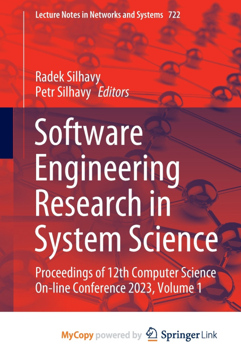 Book Software Engineering Research in System Science Radek Silhavy