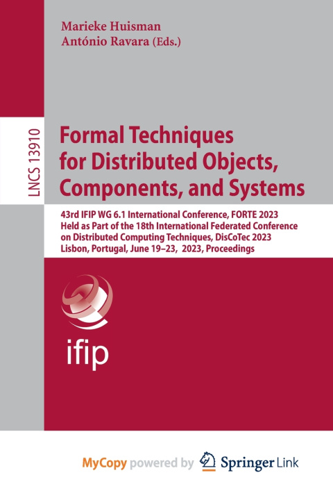 Kniha Formal Techniques for Distributed Objects, Components, and Systems Marieke Huisman