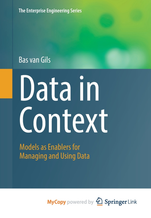 Knjiga Data in Context Bas van Gils