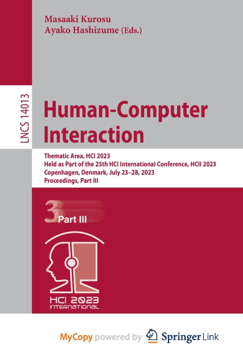 Knjiga Human-Computer Interaction Masaaki Kurosu