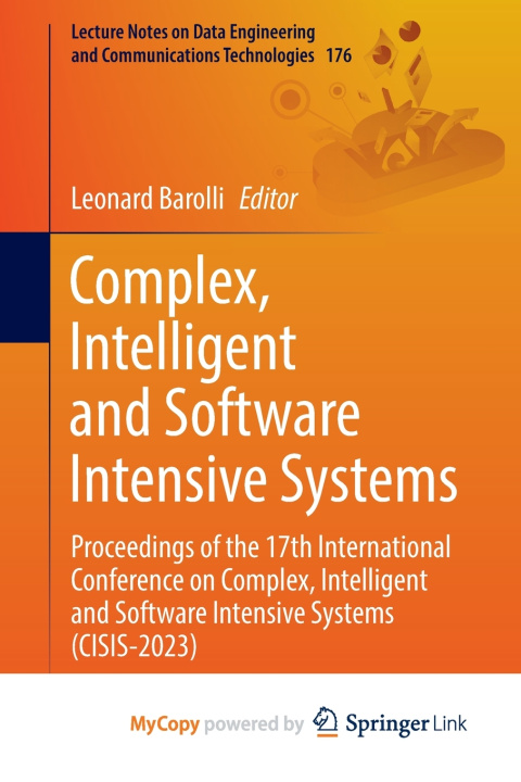 Kniha Complex, Intelligent and Software Intensive Systems Leonard Barolli