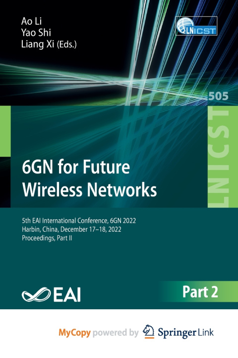Kniha 6GN for Future Wireless Networks Ao Li
