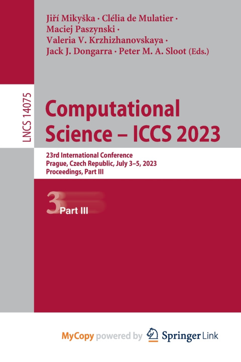 Book Computational Science - ICCS 2023 Jiří Mikyška