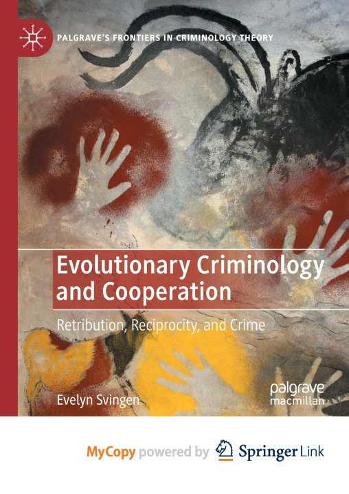 Kniha Evolutionary Criminology and Cooperation Evelyn Svingen