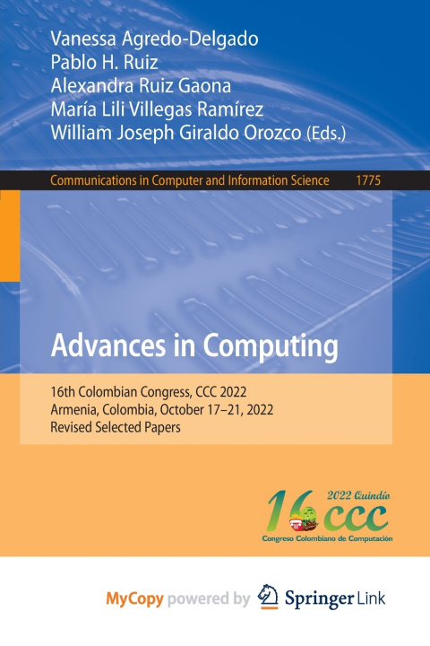 Kniha Advances in Computing Vanessa Agredo-Delgado