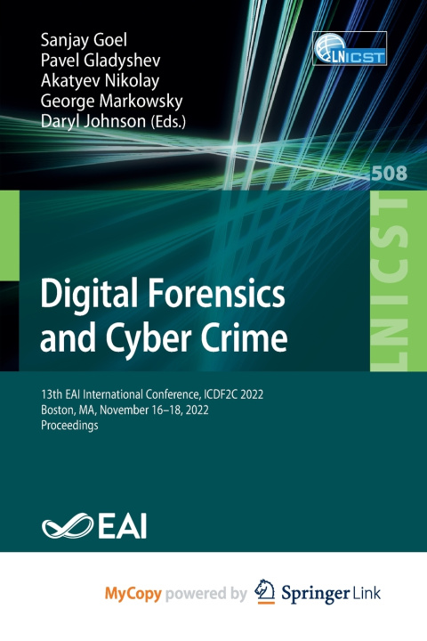 Kniha Digital Forensics and Cyber Crime Sanjay Goel