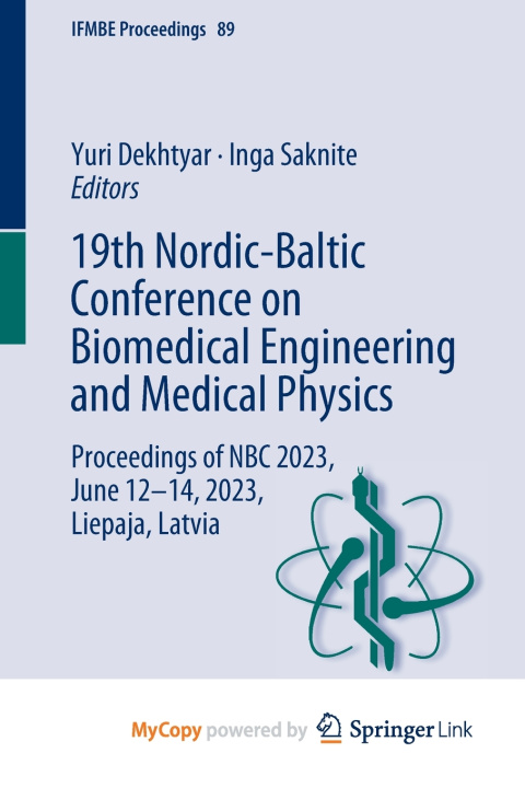 Kniha 19th Nordic-Baltic Conference on Biomedical Engineering and Medical Physics Yuri Dekhtyar