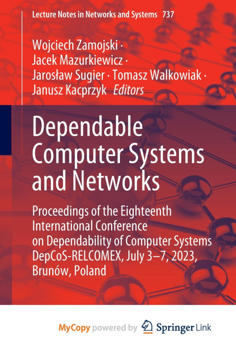 Knjiga Dependable Computer Systems and Networks Wojciech Zamojski