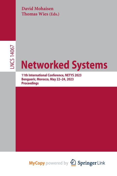 Книга Networked Systems David Mohaisen