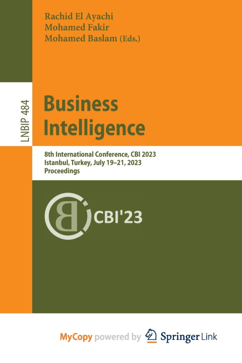 Knjiga Business Intelligence Rachid El Ayachi