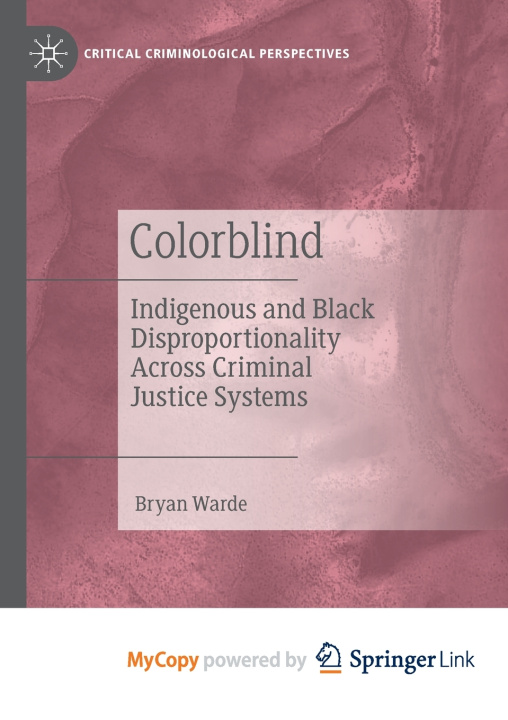 Knjiga Colorblind Bryan Warde