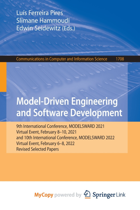 Knjiga Model-Driven Engineering and Software Development Luís Ferreira Pires