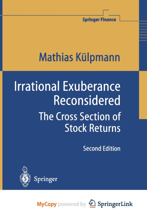 Kniha Irrational Exuberance Reconsidered Mathias Külpmann