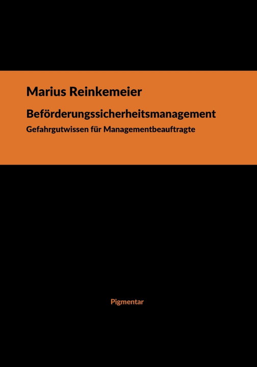 Книга Beförderungssicherheitsmanagement Marius Reinkemeier