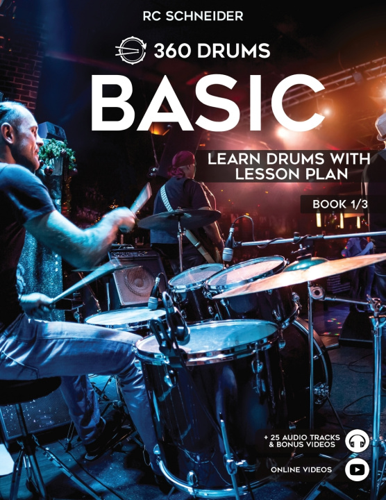 Kniha BASIC - Learn Drums with Lesson Plan RC Schneider