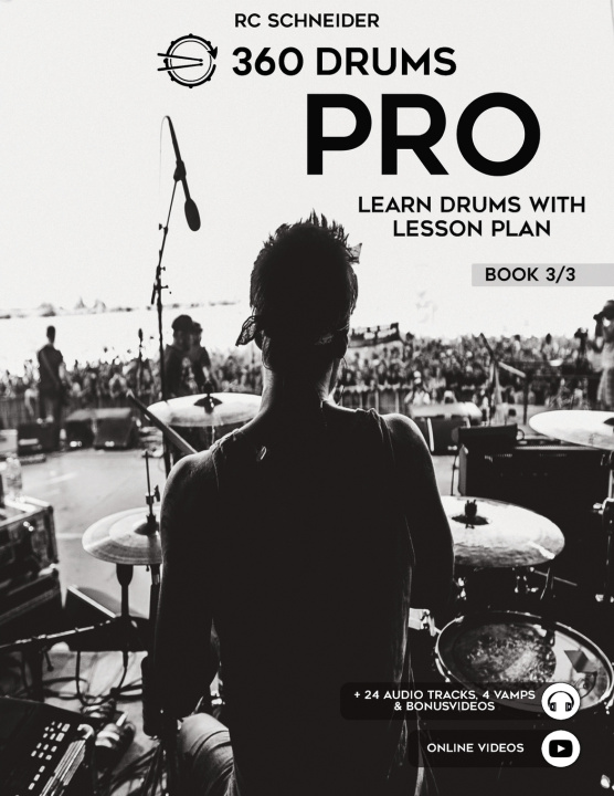 Kniha PRO - Learn Drums with Lesson Plan RC Schneider