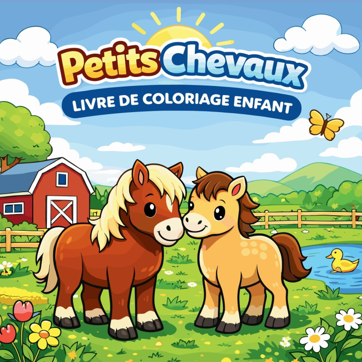 Kniha Petits Chevaux - Livre de Coloriage Enfant Johana Iahn