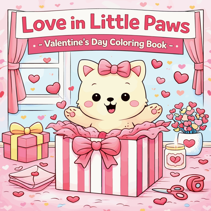 Kniha Love in Little Paws - Valentine's Day Coloring Book Johana Iahn