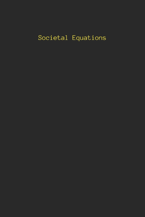 Kniha Societal Equations Raphael Praxis