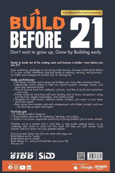 Kniha Build Before 21 Tanweer Sidd