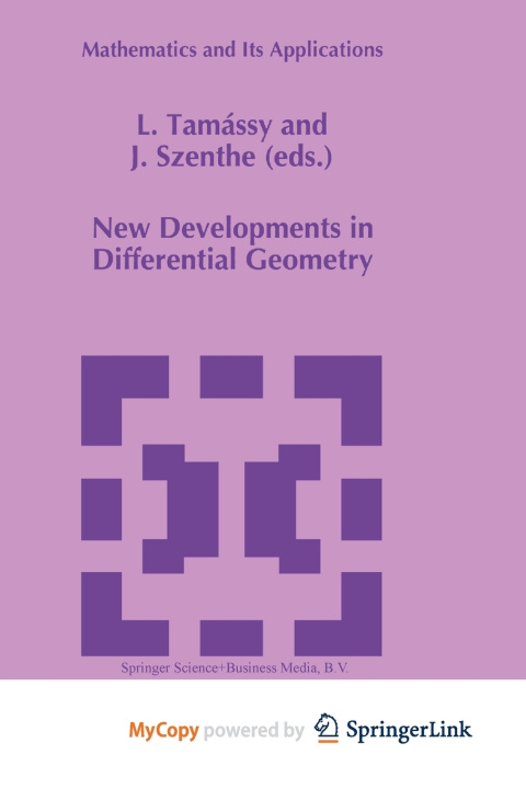 Kniha New Developments in Differential Geometry L. Tamássy