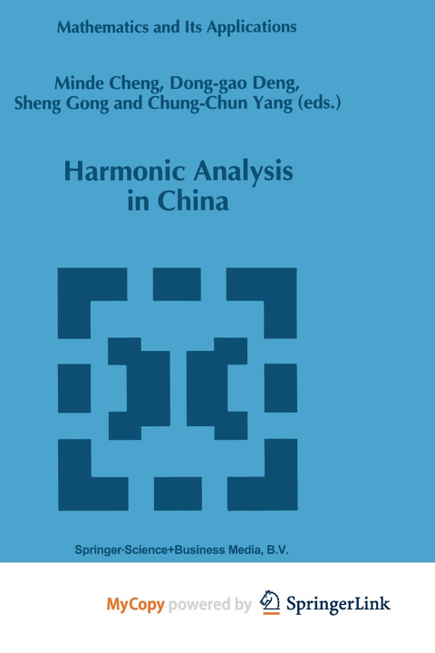 Kniha Harmonic Analysis in China Minde Cheng