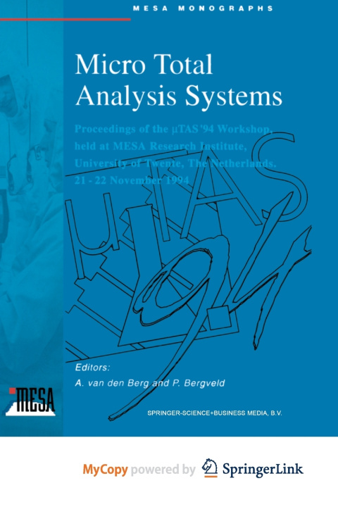 Kniha Micro Total Analysis Systems Albert van den Berg