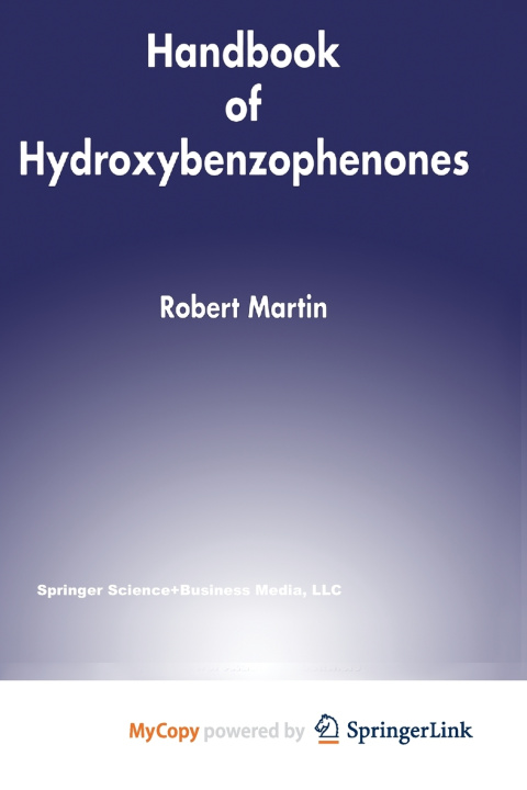Kniha Handbook of Hydroxybenzophenones Robert Martin