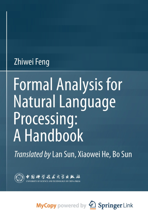 Kniha Formal Analysis for Natural Language Processing Zhiwei Feng