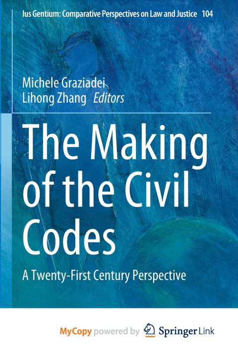 Knjiga The Making of the Civil Codes Michele Graziadei