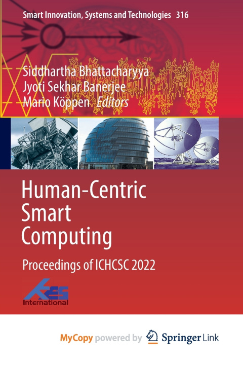 Kniha Human-Centric Smart Computing Siddhartha Bhattacharyya