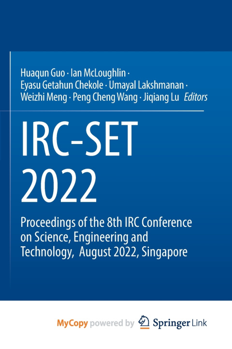 Kniha IRC-SET 2022 Huaqun Guo