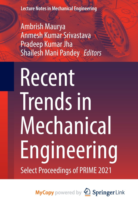 Kniha Recent Trends in Mechanical Engineering Ambrish Maurya