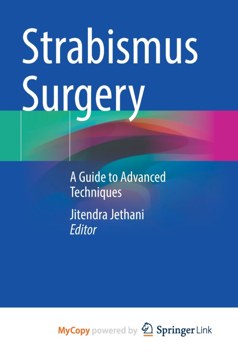 Kniha Strabismus Surgery Jitendra Jethani