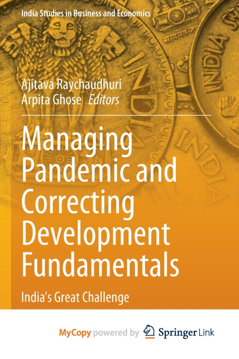 Kniha Managing Pandemic and Correcting Development Fundamentals Ajitava Raychaudhuri