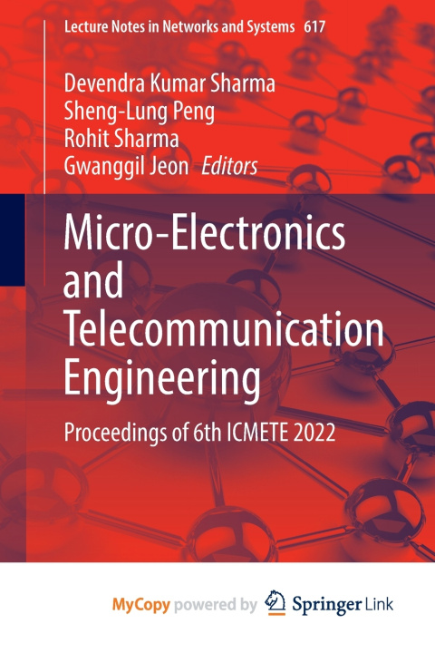 Kniha Micro-Electronics and Telecommunication Engineering Devendra Kumar Sharma