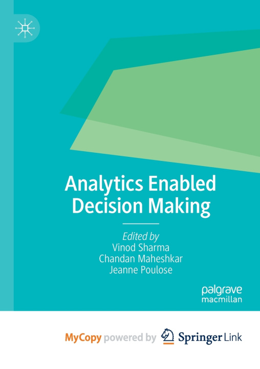 Kniha Analytics Enabled Decision Making Vinod Sharma