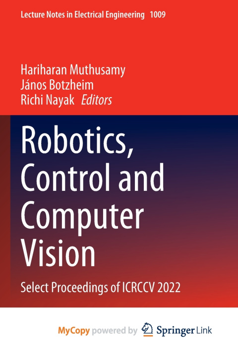 Βιβλίο Robotics, Control and Computer Vision Hariharan Muthusamy